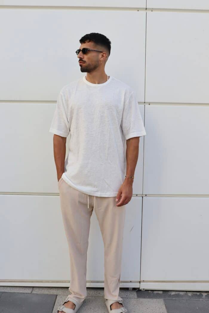 ⁦מכנס רחב LEMO בז׳⁩ – תמונה ⁦2⁩