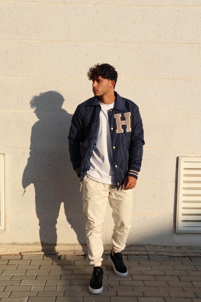 ⁦ג׳קט בייסבול H כחול⁩ – תמונה ⁦2⁩