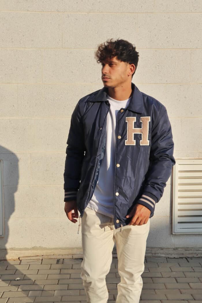 ⁦ג׳קט בייסבול H כחול⁩ – תמונה ⁦5⁩