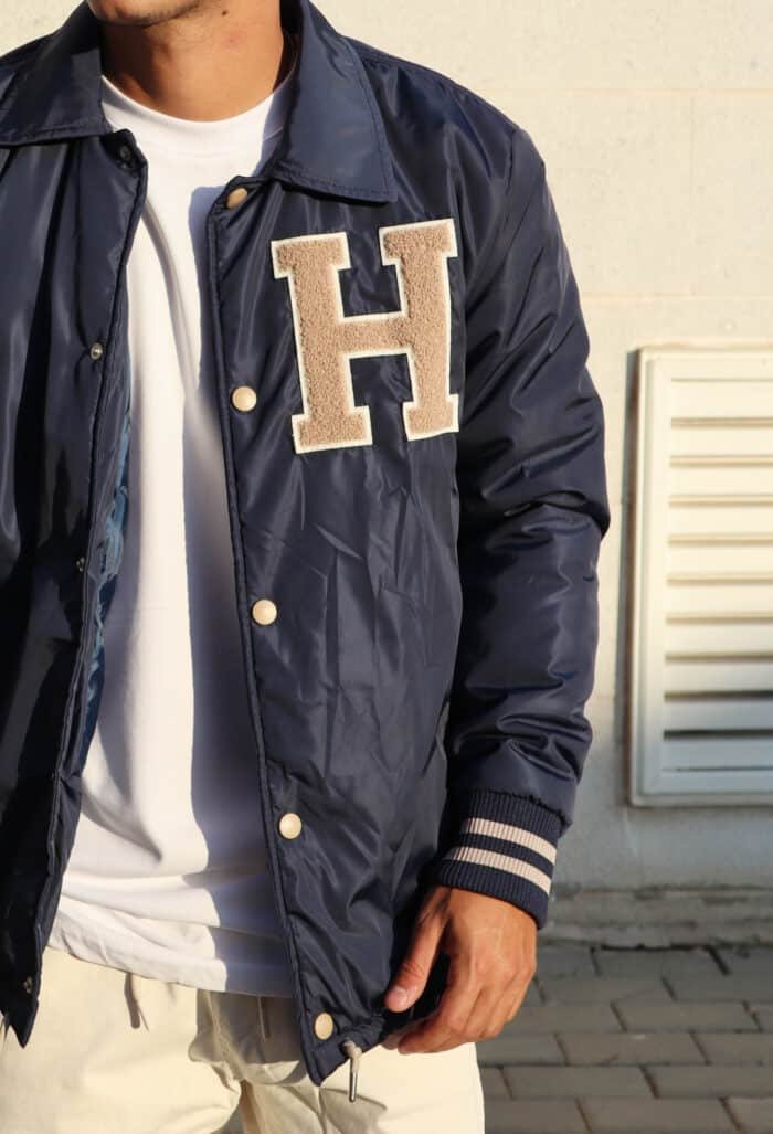 ⁦ג׳קט בייסבול H כחול⁩ – תמונה ⁦6⁩