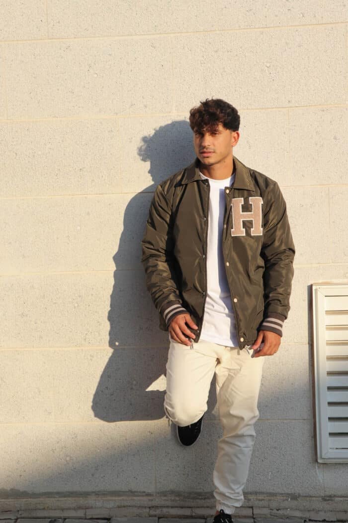 ⁦ג׳קט בייסבול H ירוק⁩ – תמונה ⁦2⁩