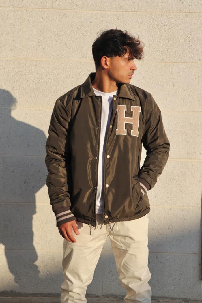 ⁦ג׳קט בייסבול H ירוק⁩ – תמונה ⁦5⁩