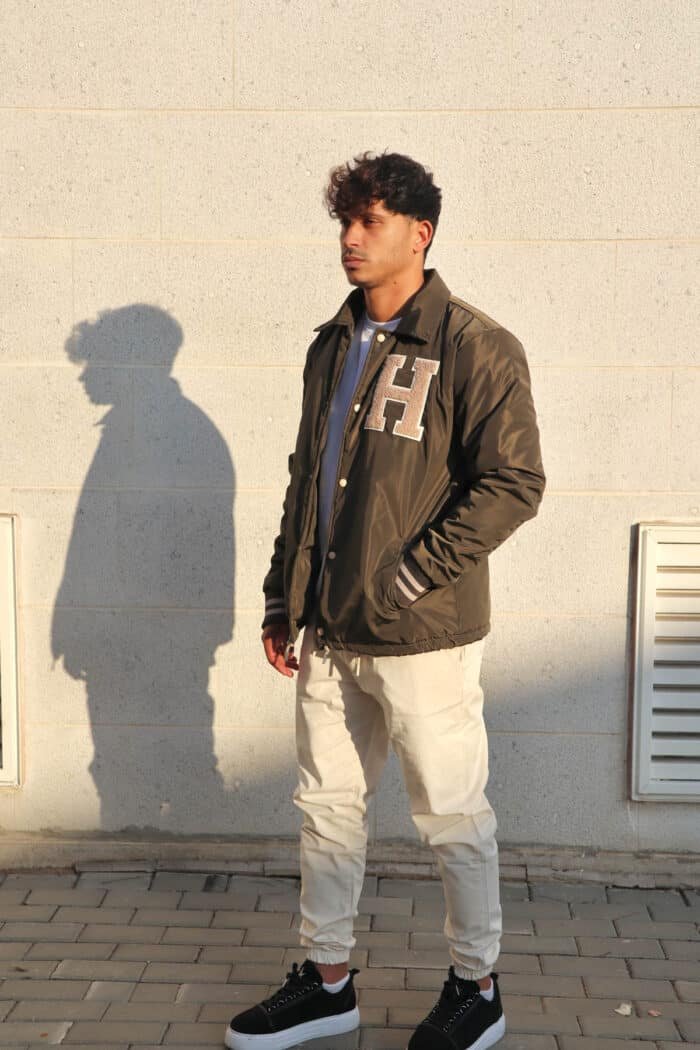 ⁦ג׳קט בייסבול H ירוק⁩ – תמונה ⁦6⁩