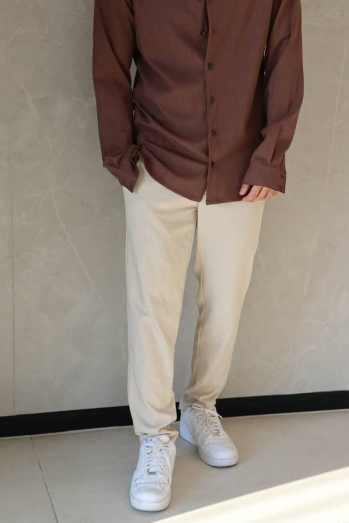 ⁦מכנס מקסמרה אלגנט בז׳⁩ – תמונה ⁦3⁩