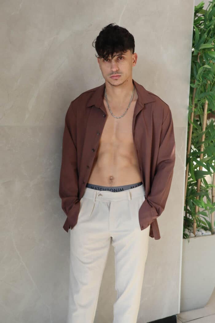 ⁦מכנס מקסמרה אלגנט בז׳⁩ – תמונה ⁦4⁩