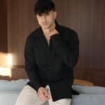 מכופתרת אלגנט שחורה