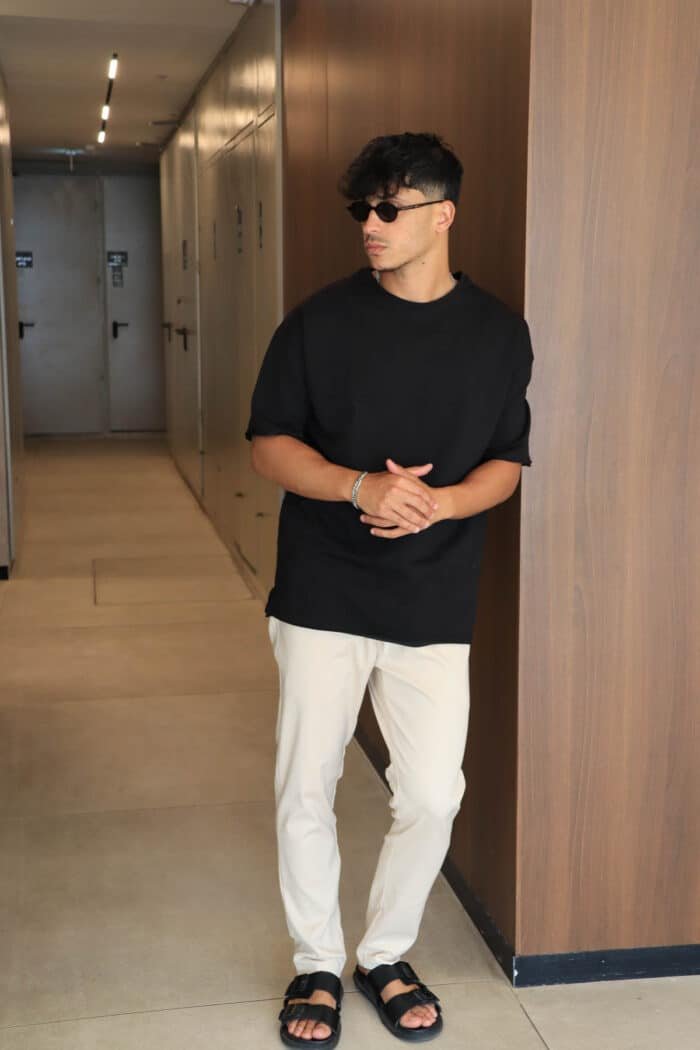 ⁦מכנס פראדה אלגנט בז׳⁩ – תמונה ⁦3⁩