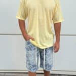 חולצת פשתן סלאב צהוב בהיר