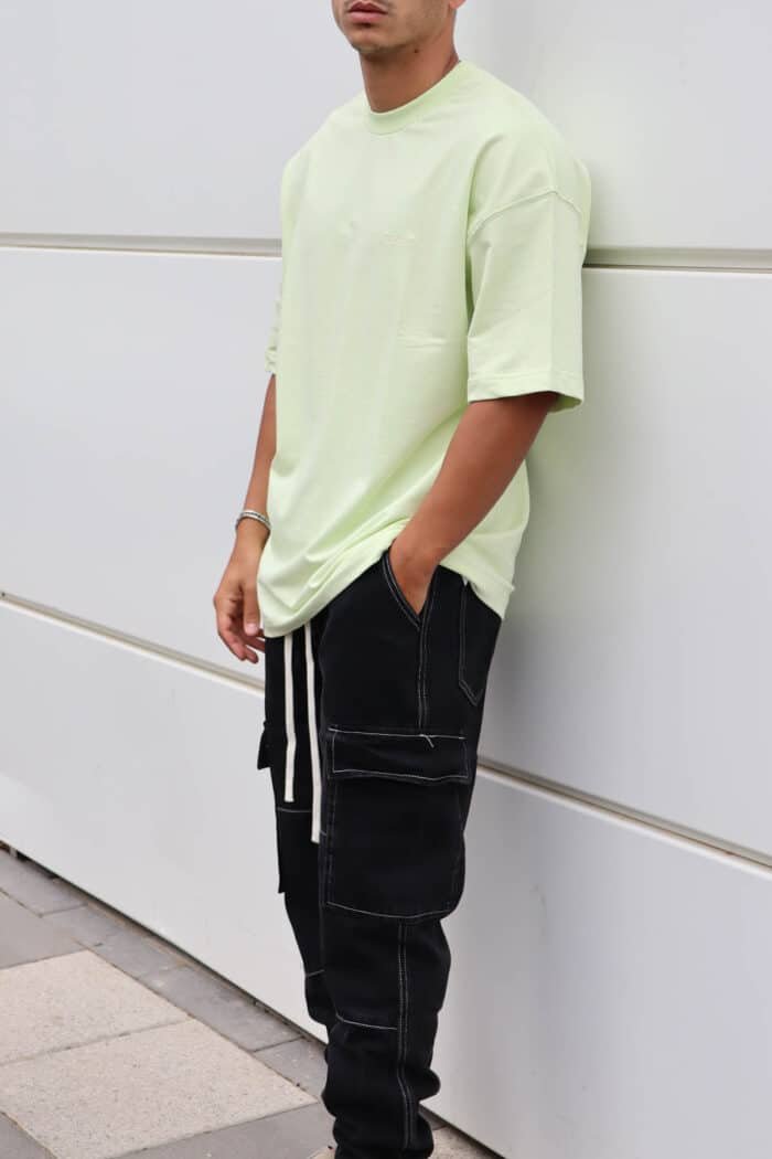 ⁦טישרט אוברסייז ST ירוק בהיר⁩ – תמונה ⁦3⁩