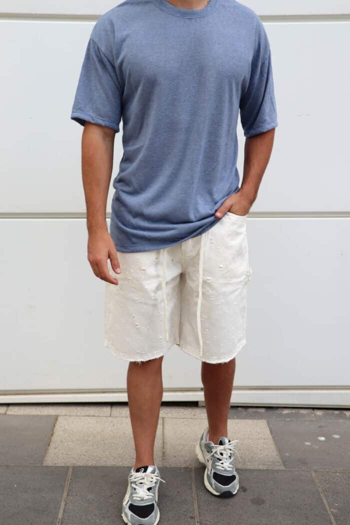 ⁦חולצת פשתן סלאב כחול בהיר⁩ – תמונה ⁦2⁩