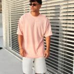 טישרט פשתן אפרסק