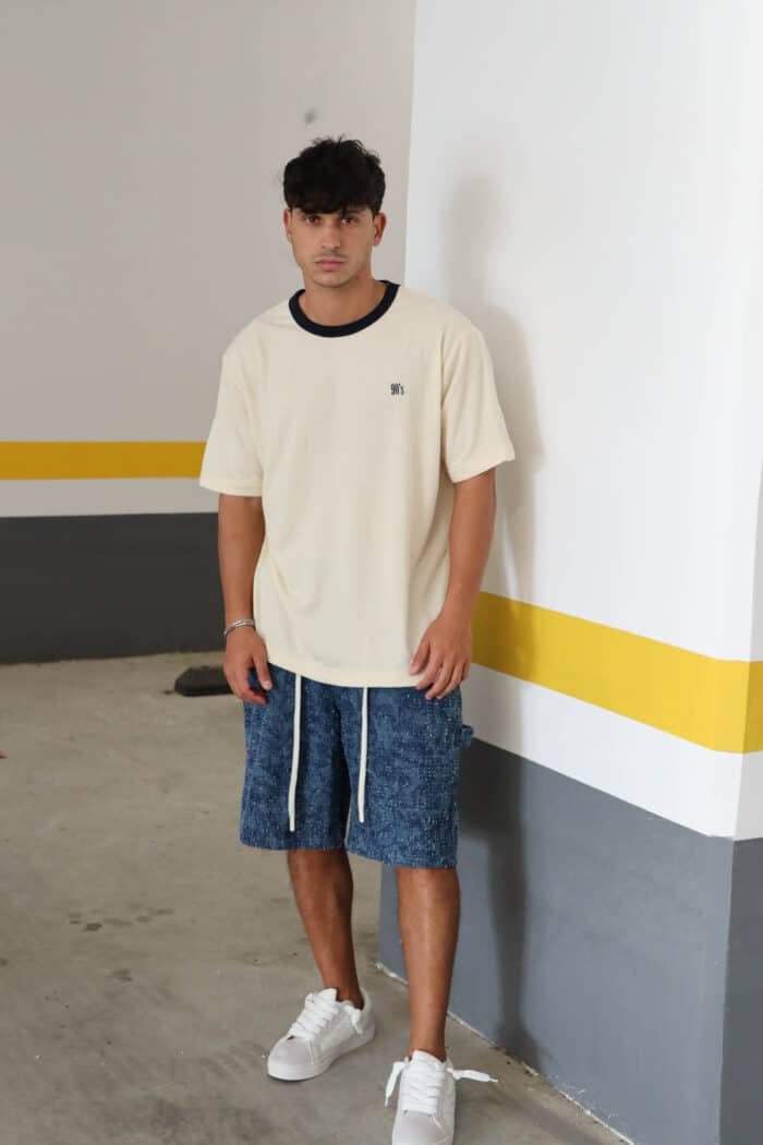 ⁦טישרט 90s שמנת⁩ – תמונה ⁦2⁩