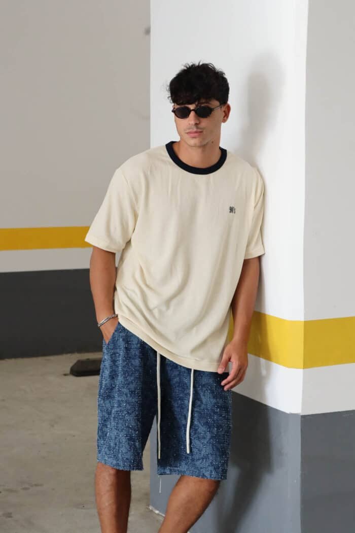 ⁦טישרט 90s שמנת⁩ – תמונה ⁦5⁩