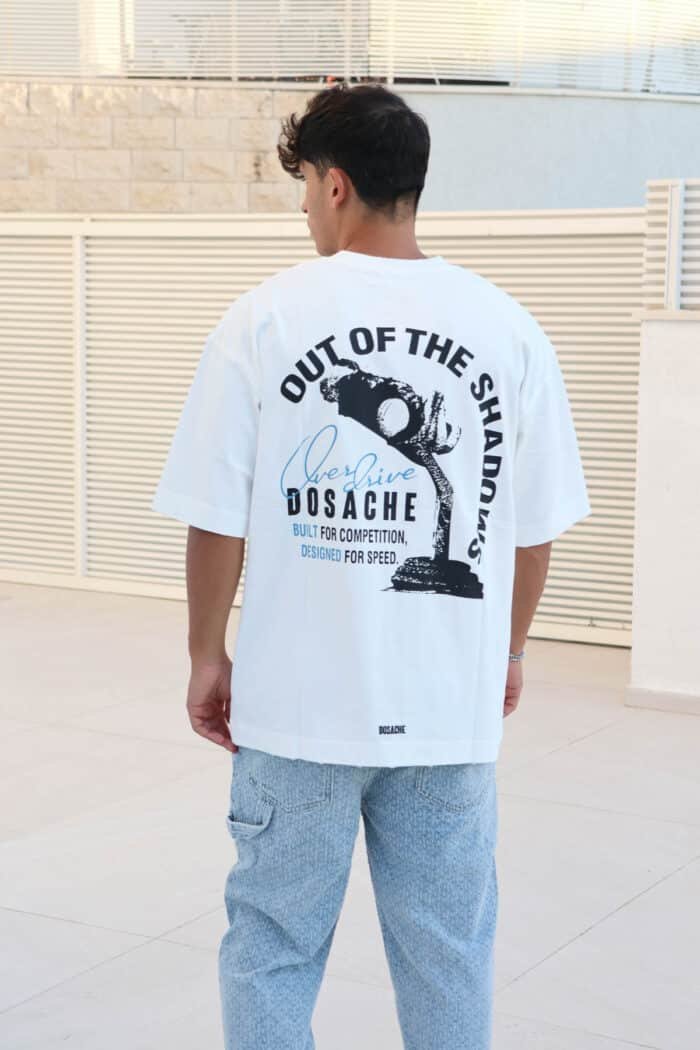 ⁦טישרט Shadow לבנה⁩ – תמונה ⁦5⁩