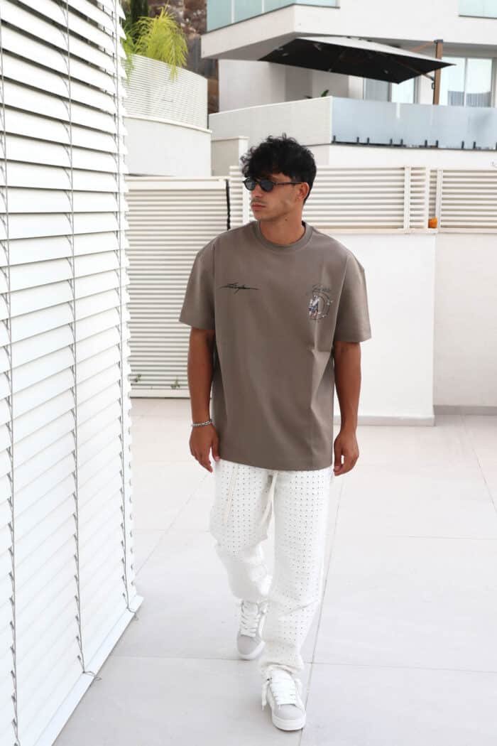 ⁦ג׳ינס תפירה ארוך לבן⁩ – תמונה ⁦3⁩