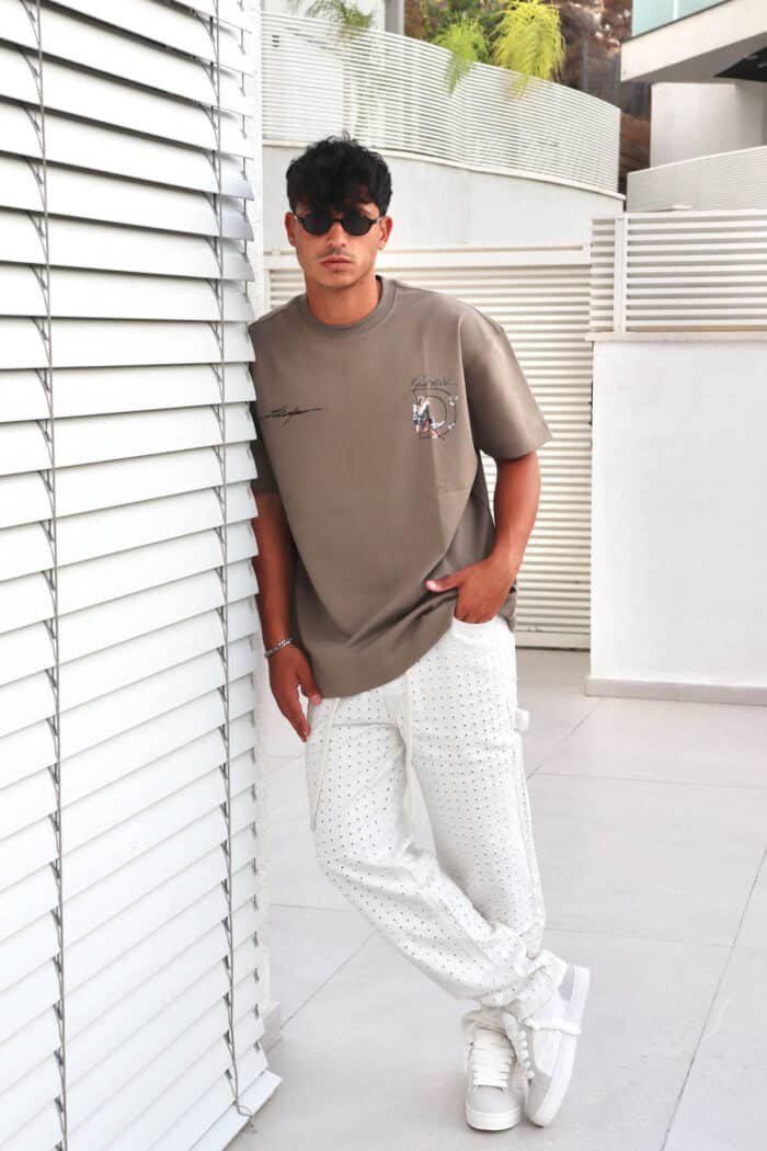 ⁦ג׳ינס תפירה ארוך לבן⁩ – תמונה ⁦5⁩