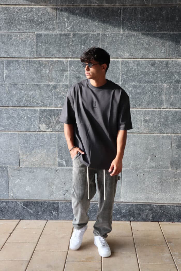 ⁦מכנס קורדרוי אפור⁩ – תמונה ⁦3⁩