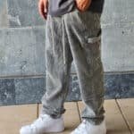 מכנס קורדרוי אפור