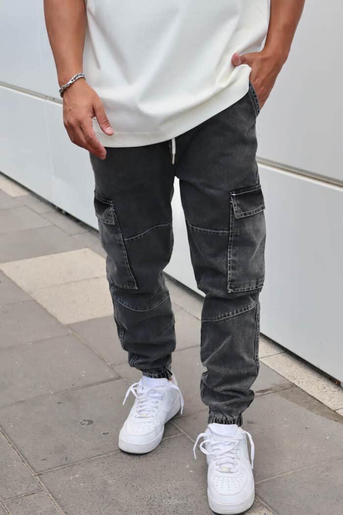 ⁦ג׳ינס Breezy אפור כהה⁩ – תמונה ⁦3⁩