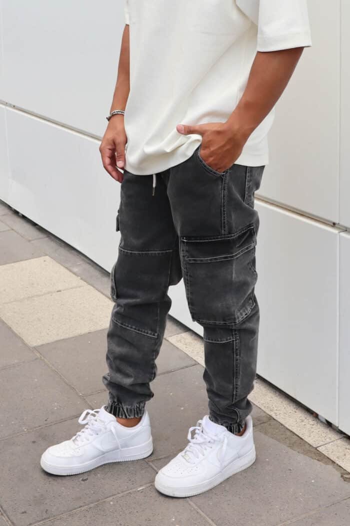 ⁦ג׳ינס Breezy אפור כהה⁩ – תמונה ⁦5⁩