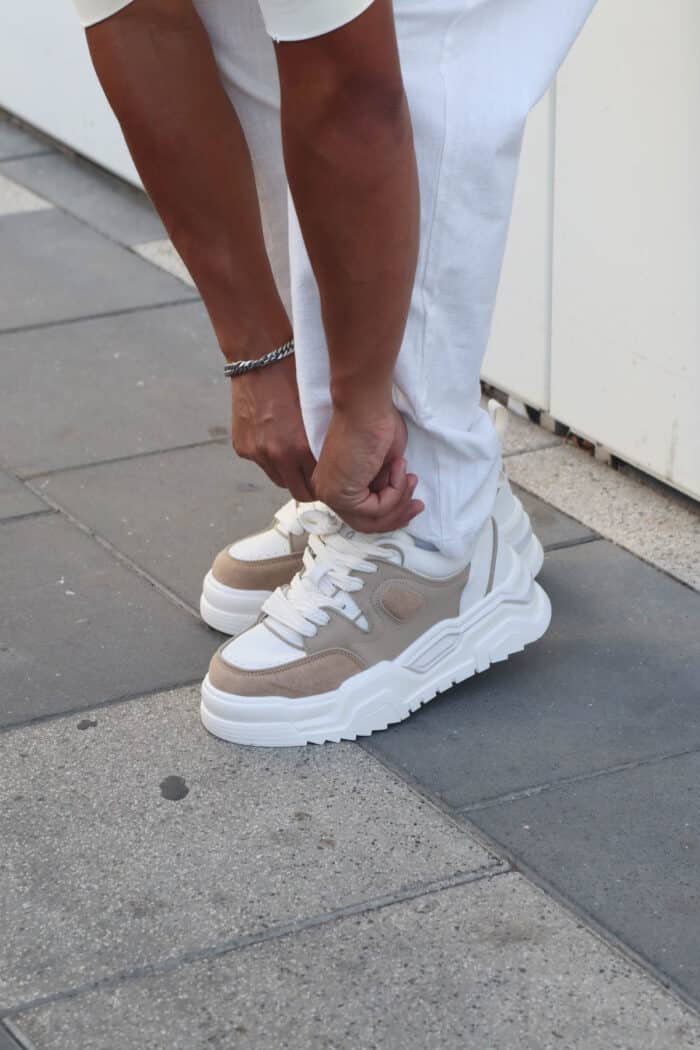 ⁦נעלי CAYO לבן בז׳⁩ – תמונה ⁦5⁩