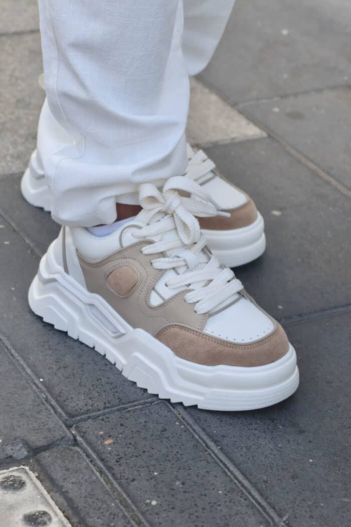 ⁦נעלי CAYO לבן בז׳⁩ – תמונה ⁦6⁩