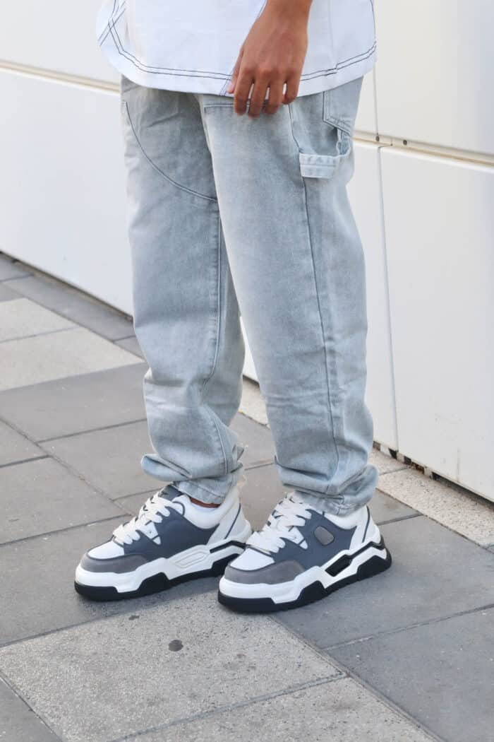 ⁦נעלי CAYO אפור לבן⁩ – תמונה ⁦5⁩