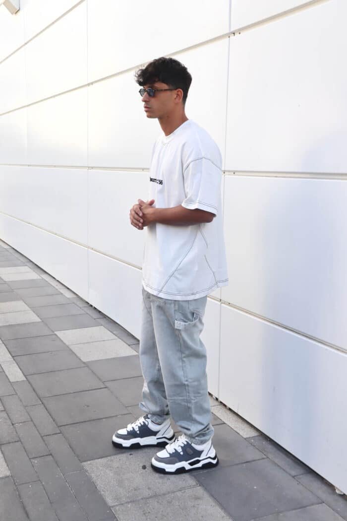 ⁦נעלי CAYO אפור לבן⁩ – תמונה ⁦6⁩