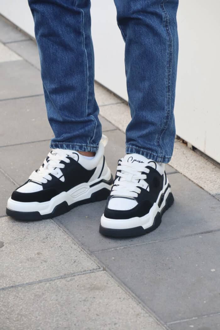 ⁦נעלי CAYO שחור לבן⁩ – תמונה ⁦3⁩