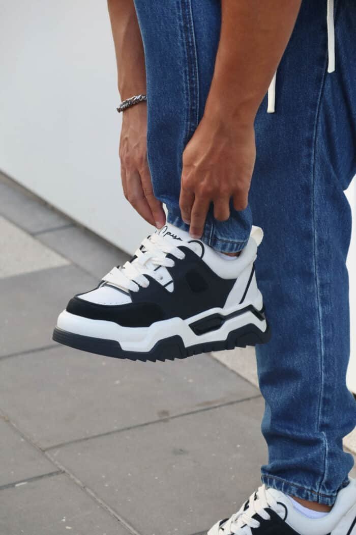 ⁦נעלי CAYO שחור לבן⁩ – תמונה ⁦4⁩