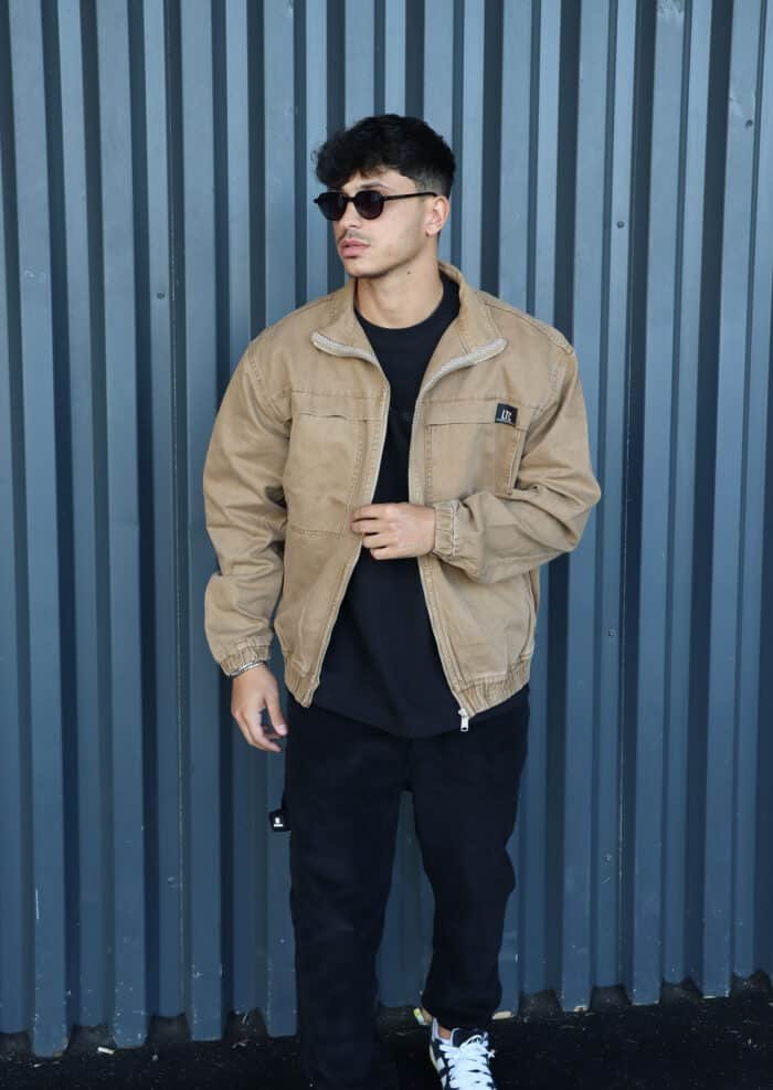 ⁦ג׳קט ג׳ינס LC כאמל⁩ – תמונה ⁦2⁩