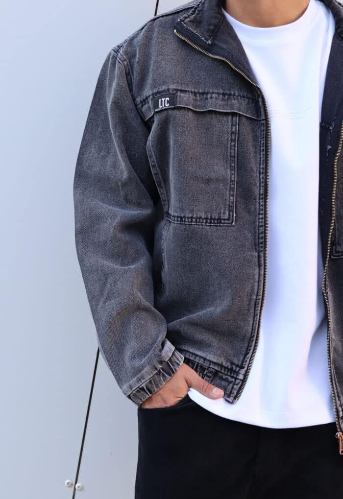 ⁦ג׳קט ג׳ינס LC אפור⁩ – תמונה ⁦5⁩