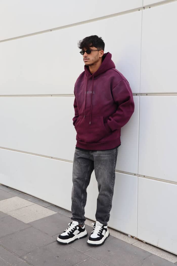 ⁦קפוצ׳ון FALL בורדו⁩ – תמונה ⁦2⁩