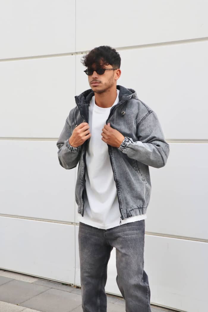 ⁦ג׳קט ג׳ינס TOM אפור⁩ – תמונה ⁦2⁩