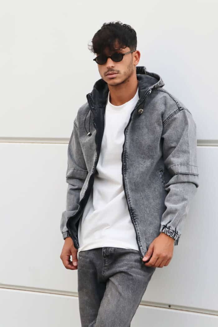 ⁦ג׳קט ג׳ינס TOM אפור⁩ – תמונה ⁦5⁩