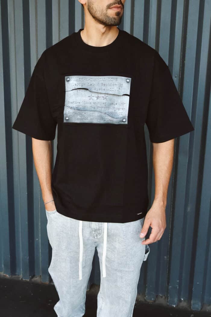 ⁦טישרט STAR שחור⁩ – תמונה ⁦2⁩
