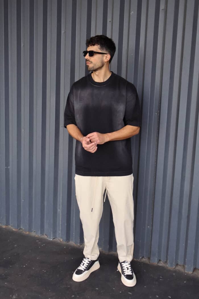 ⁦טישרט Black Dot ווש שחור⁩ – תמונה ⁦5⁩